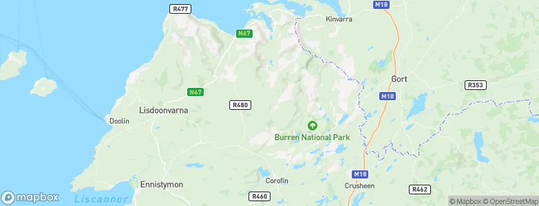 Carran, Ireland Map