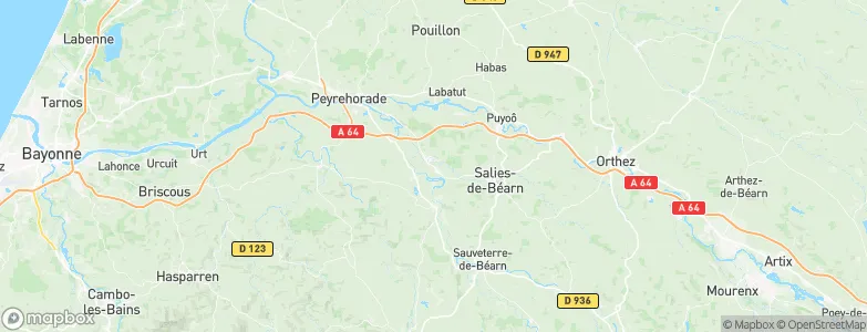 Carresse-Cassaber, France Map
