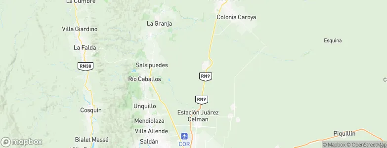 Carreta Quebrada, Argentina Map