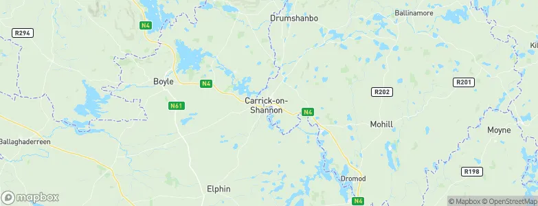 Carrick on Shannon, Ireland Map
