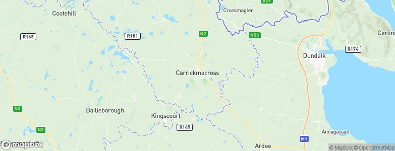 Carrickmacross, Ireland Map