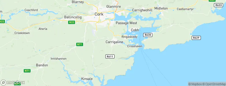 Carrigaline, Ireland Map