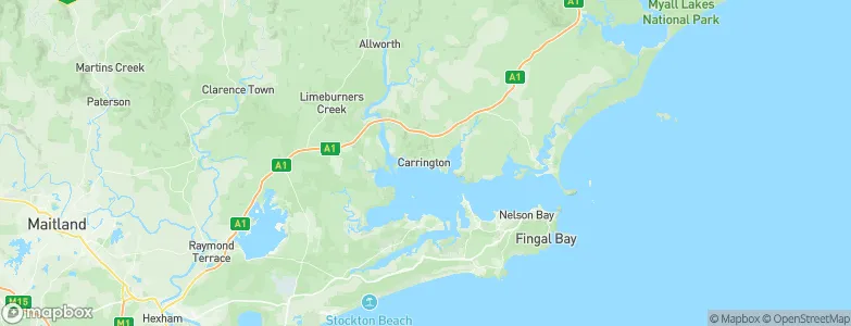 Carrington, Australia Map