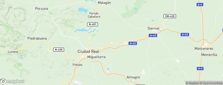 Carrión de Calatrava, Spain Map