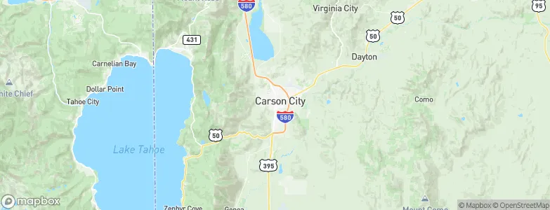 Carson City, United States Map