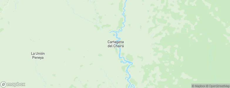 Cartagena del Chairá, Colombia Map