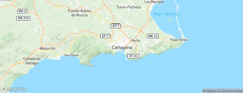 Cartagena, Spain Map