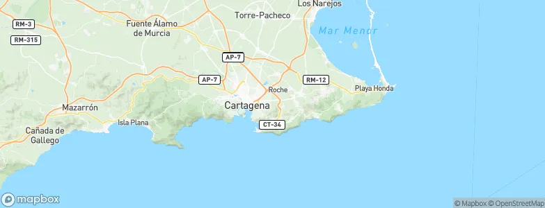 Cartagena, Spain Map