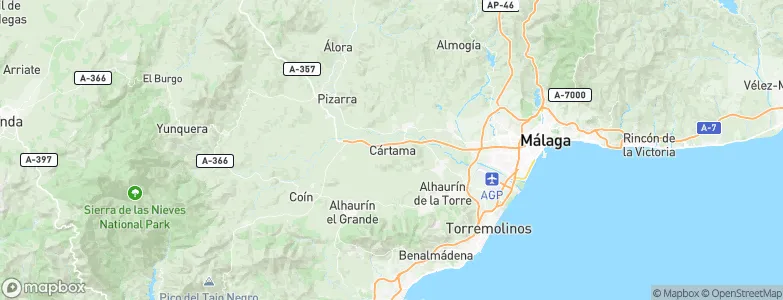 Cártama, Spain Map