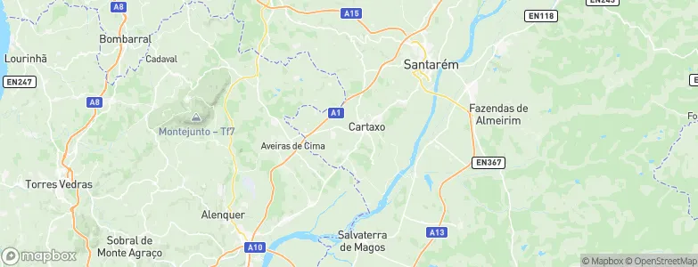 Cartaxo Municipality, Portugal Map