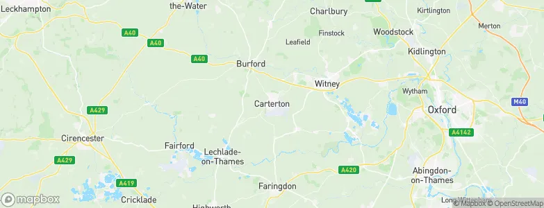 Carterton, United Kingdom Map