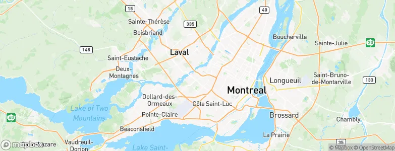 Cartierville, Canada Map