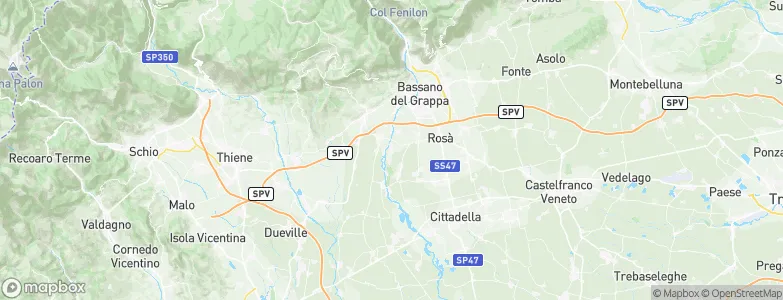 Cartigliano, Italy Map