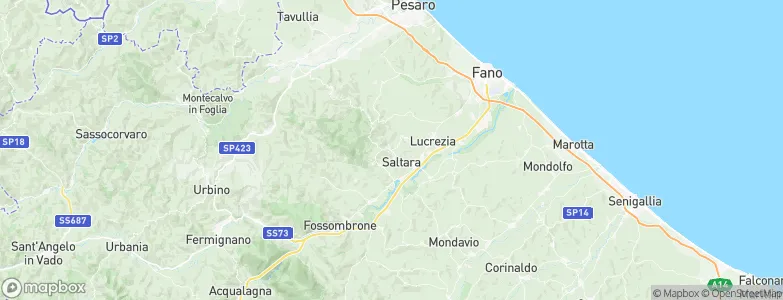 Cartoceto, Italy Map