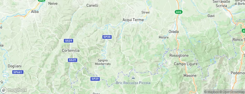 Cartosio, Italy Map