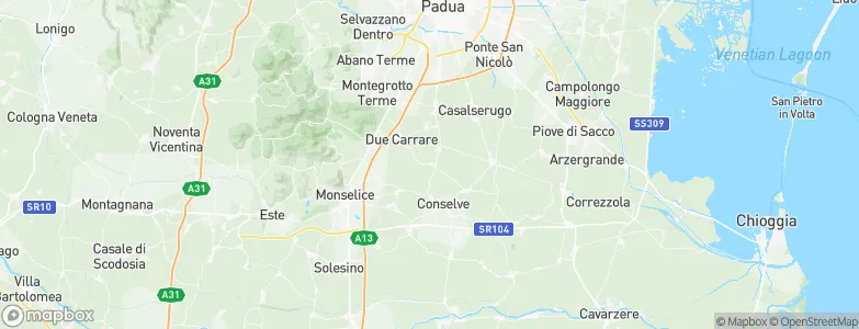 Cartura, Italy Map