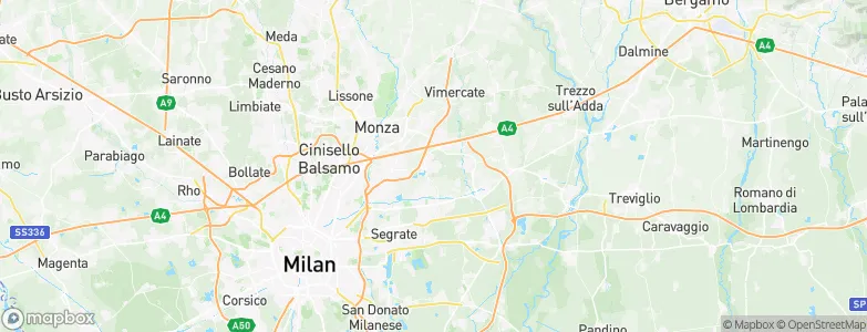 Carugate, Italy Map