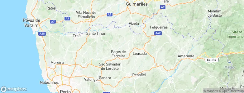 Carvalhosa, Portugal Map