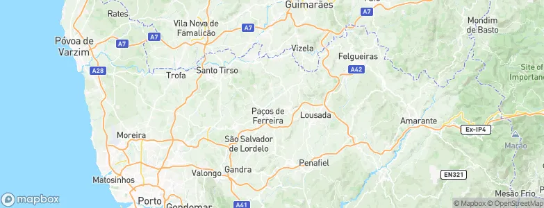 Carvalhosa, Portugal Map