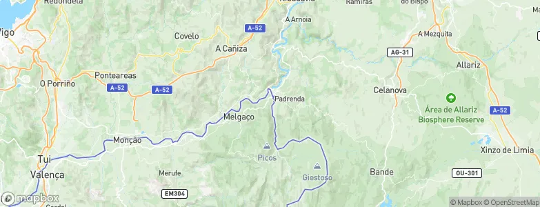 Carvão, Portugal Map