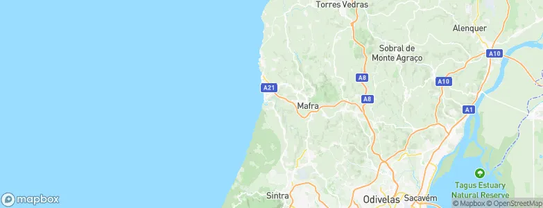 Carvoeira, Portugal Map