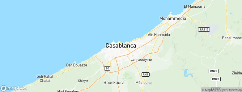 Casablanca, Morocco Map