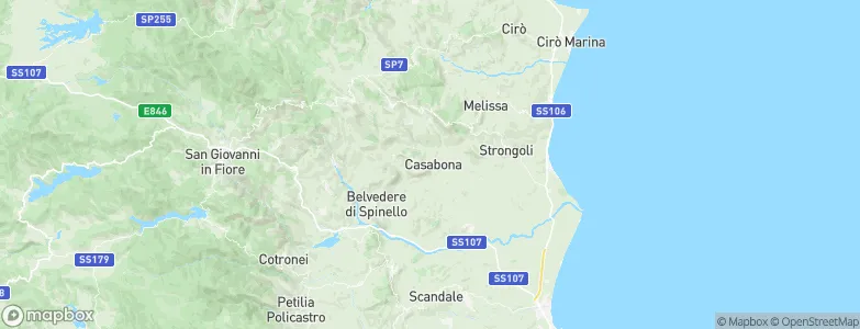 Casabona, Italy Map