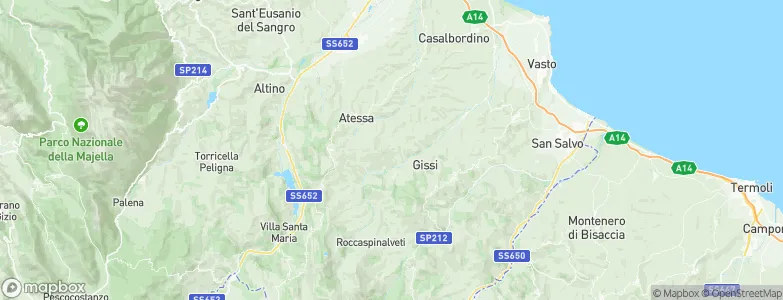 Casalanguida, Italy Map