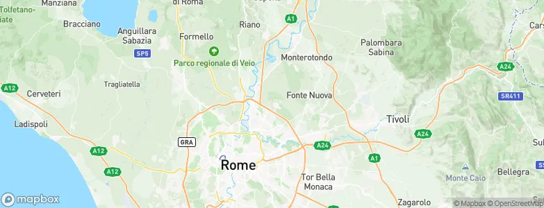 Casale Bufalotta, Italy Map