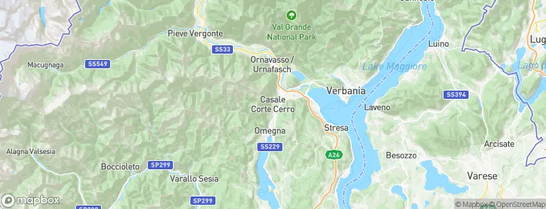 Casale Corte Cerro, Italy Map