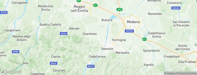 Casalgrande, Italy Map
