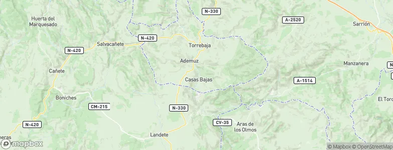 Casas Altas, Spain Map