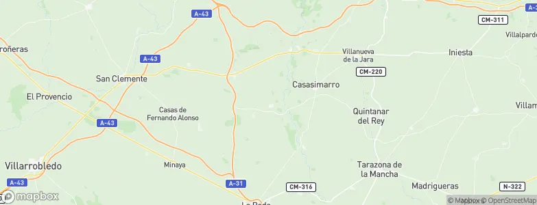 Casas de Benítez, Spain Map