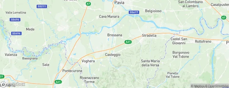 Casatisma, Italy Map
