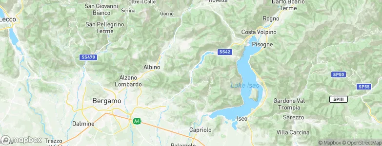 Casazza, Italy Map