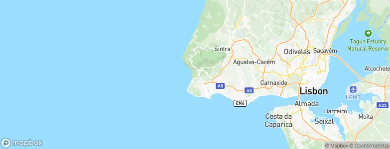 Cascais Municipality, Portugal Map