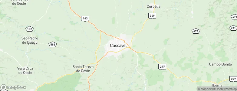 Cascavel, Brazil Map
