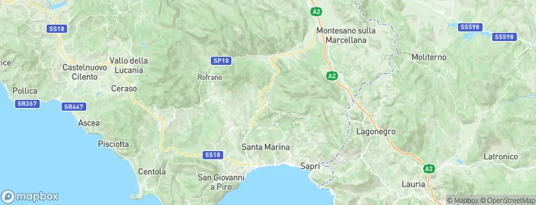 Caselle in Pittari, Italy Map