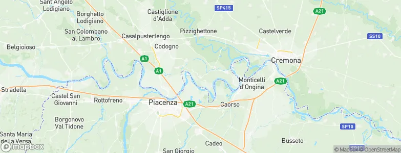 Caselle Landi, Italy Map