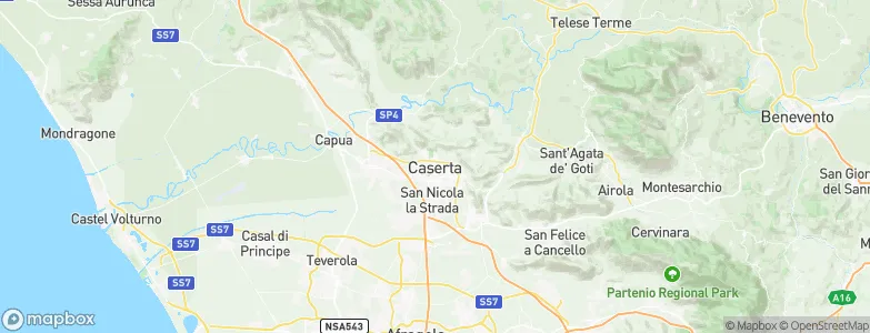 Caserta, Italy Map
