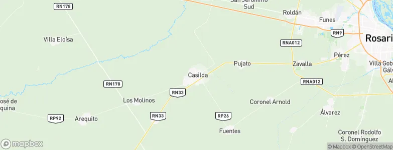 Casilda, Argentina Map