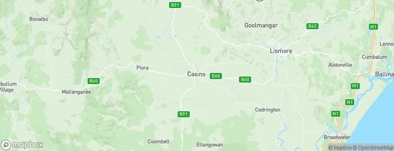 Casino, Australia Map