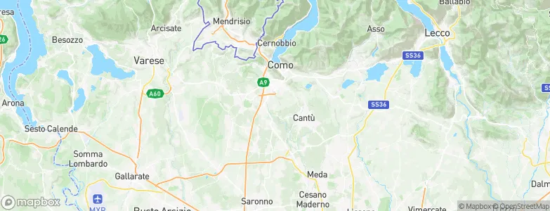 Casnate Con Bernate, Italy Map