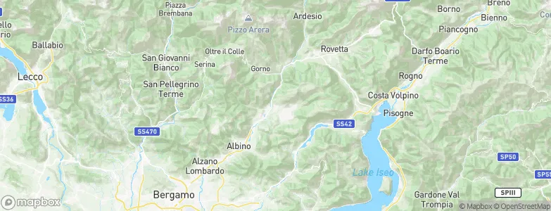 Casnigo, Italy Map