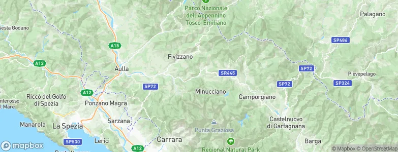 Casola in Lunigiana, Italy Map