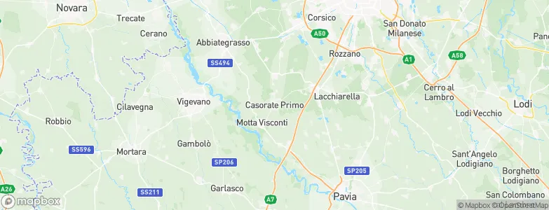 Casorate Primo, Italy Map