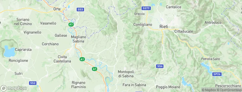 Casperia, Italy Map