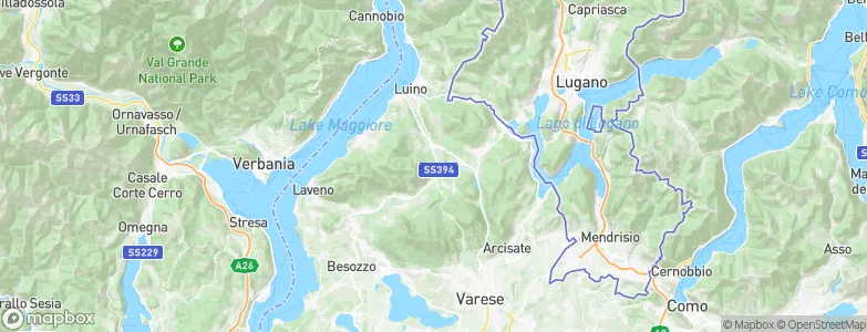 Cassano Valcuvia, Italy Map