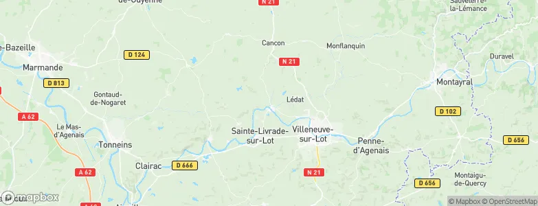 Casseneuil, France Map