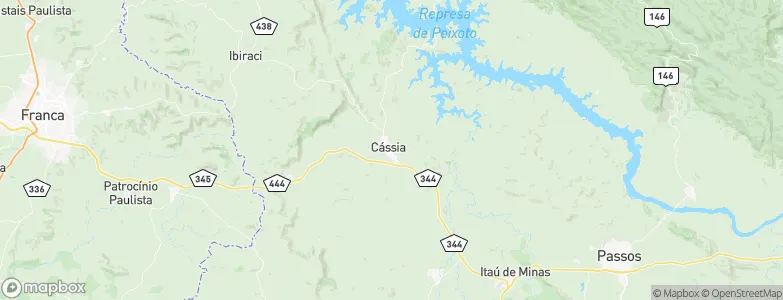 Cássia, Brazil Map